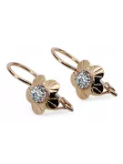 Auskarai Vintažiniai amatai Žirkoniai Originalus 14k rožinio aukso vintage vec028r